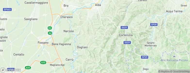 Roddino, Italy Map