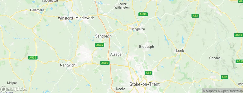 Rode Heath, United Kingdom Map