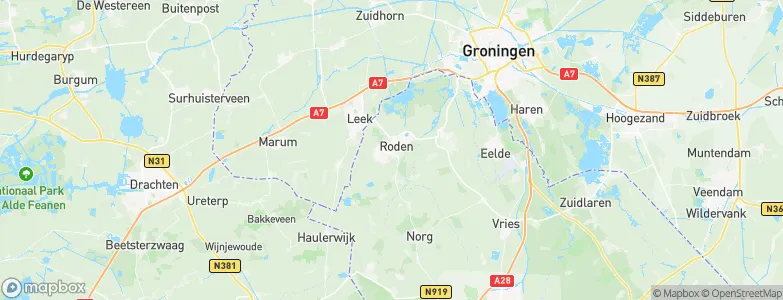 Roden, Netherlands Map