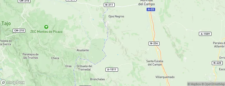 Ródenas, Spain Map