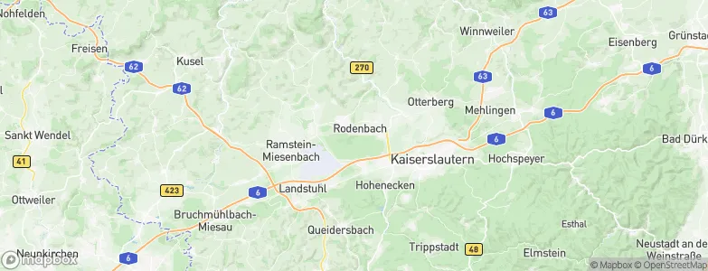 Rodenbach, Germany Map