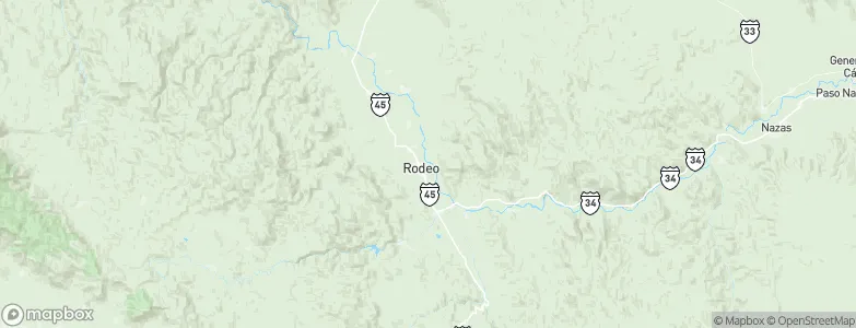 Rodeo, Mexico Map