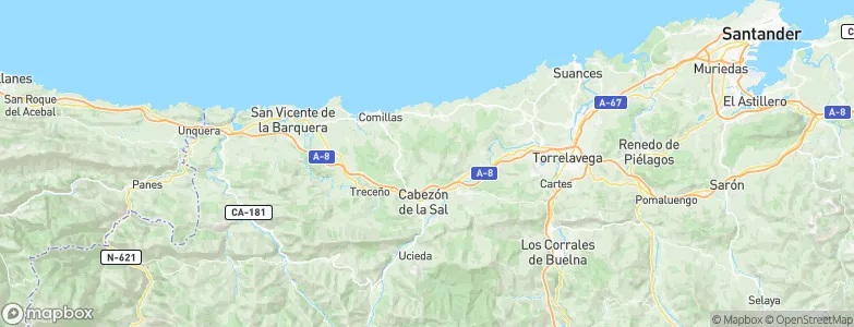 Rodezas, Spain Map