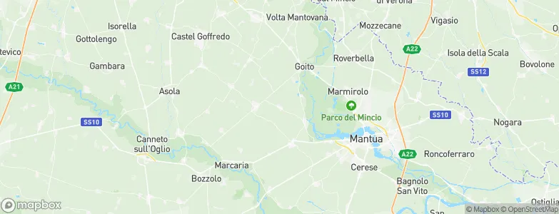 Rodigo, Italy Map