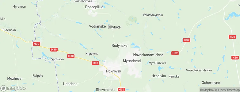Rodyns’ke, Ukraine Map