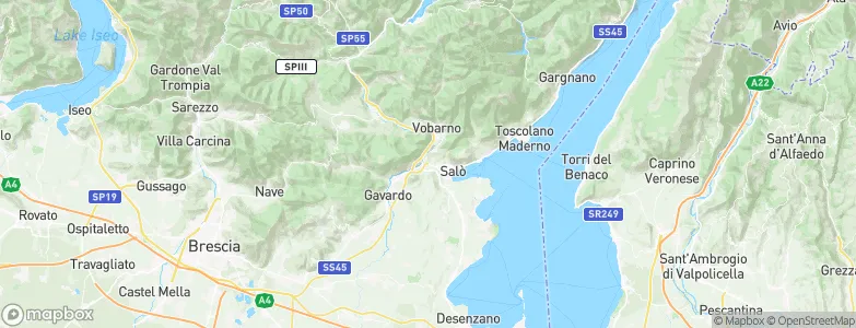 Roè Volciano, Italy Map