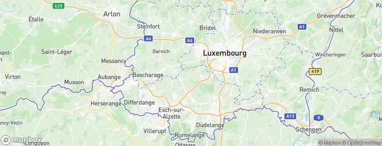 Roedgen, Luxembourg Map