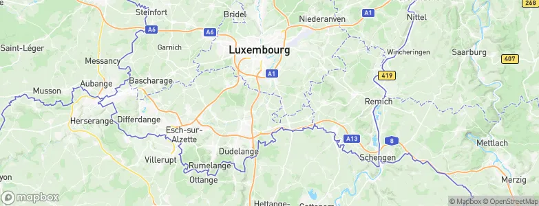 Roeser, Luxembourg Map