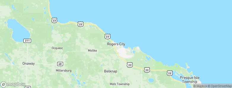 Rogers City, United States Map