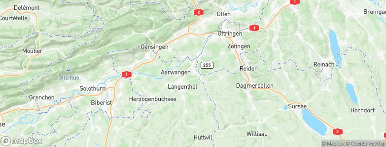 Roggwil (BE), Switzerland Map