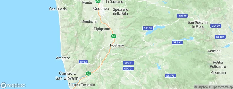 Rogliano, Italy Map