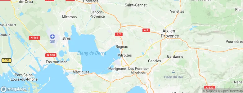 Rognac, France Map