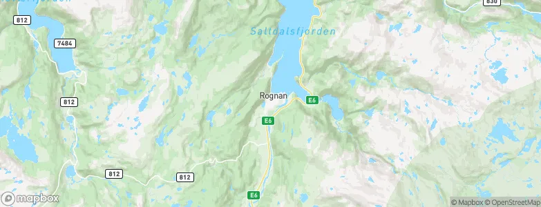 Rognan, Norway Map