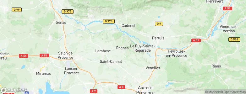 Rognes, France Map