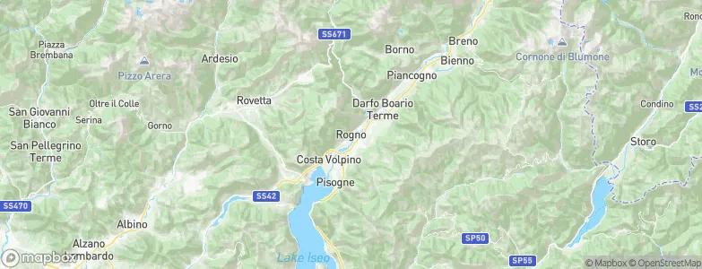 Rogno, Italy Map