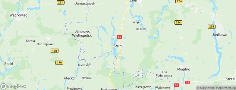 Rogowo, Poland Map