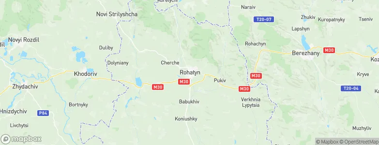 Rohatyn, Ukraine Map