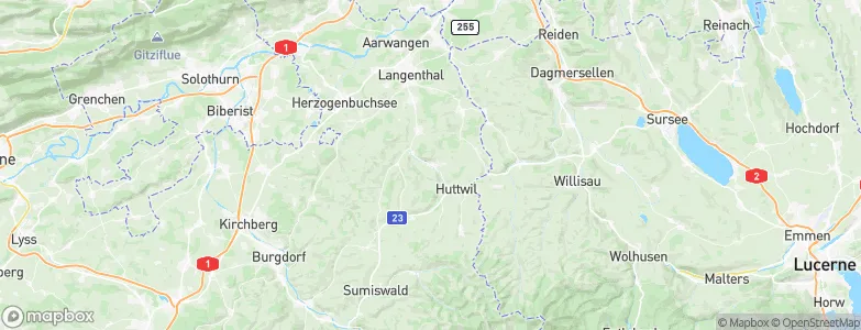 Rohrbach, Switzerland Map