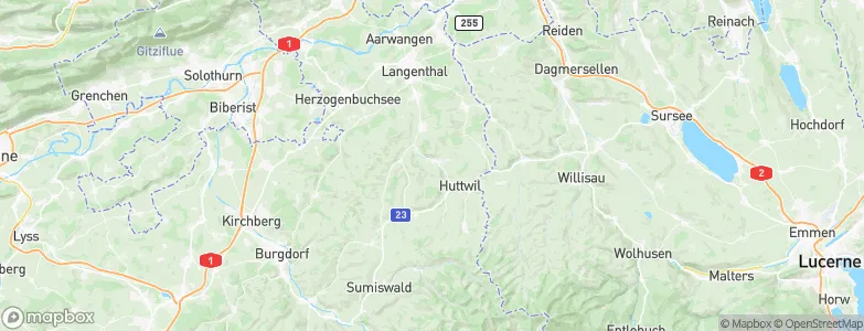 Rohrbach, Switzerland Map