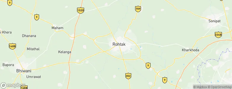 Rohtak, India Map