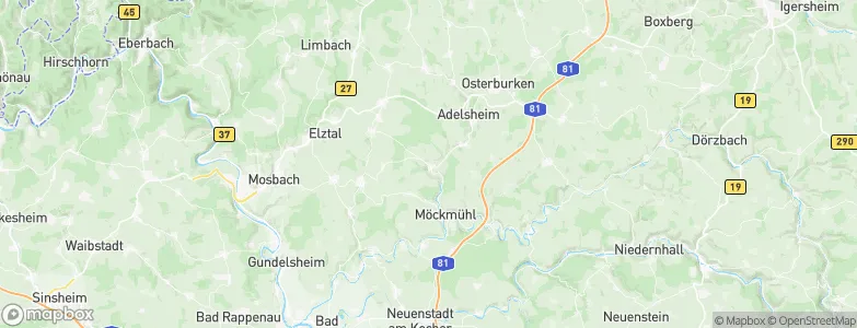 Roigheim, Germany Map