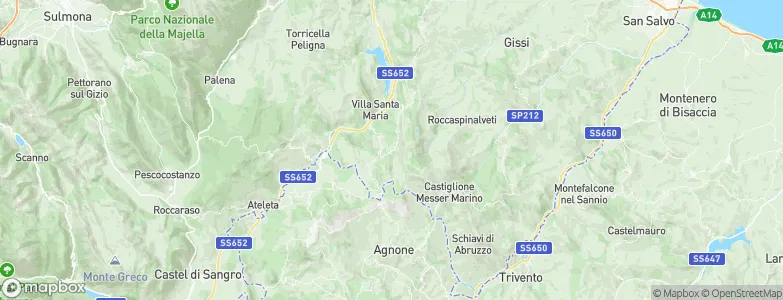Roio del Sangro, Italy Map