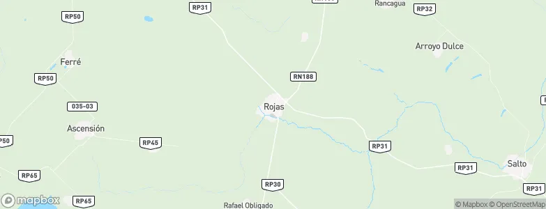 Rojas, Argentina Map