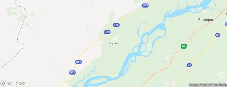 Rojhan, Pakistan Map
