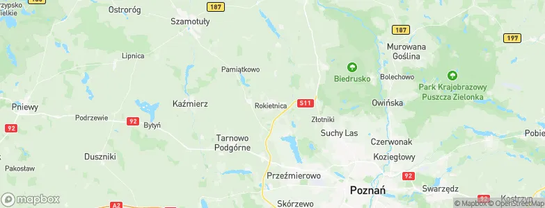 Rokietnica, Poland Map