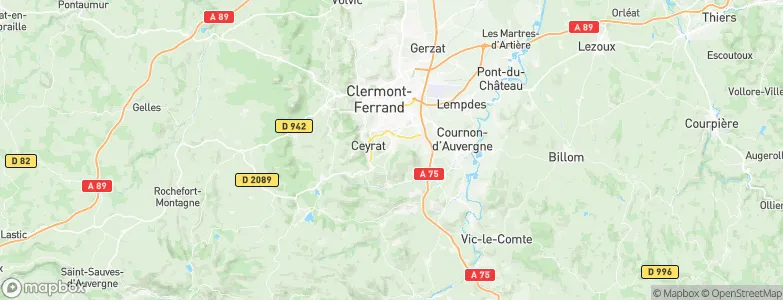 Romagnat, France Map
