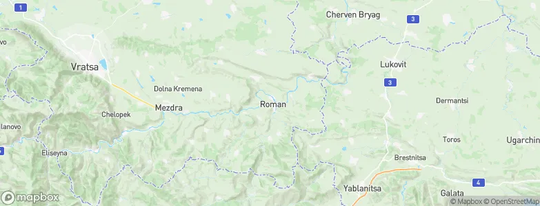 Roman, Bulgaria Map