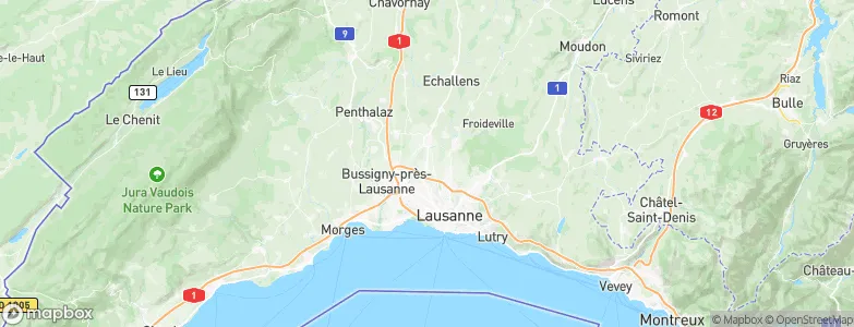 Romanel-sur-Lausanne, Switzerland Map
