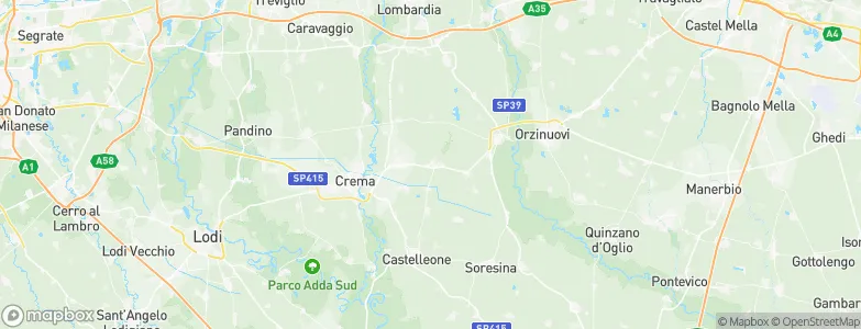Romanengo, Italy Map
