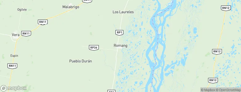 Romang, Argentina Map