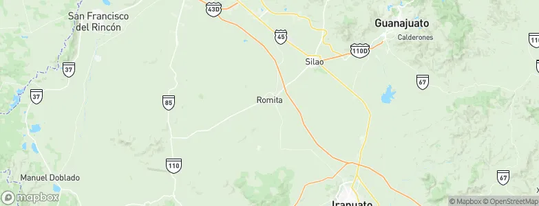 Romita, Mexico Map