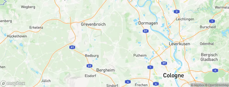 Rommerskirchen, Germany Map