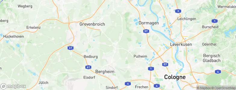 Rommerskirchen, Germany Map