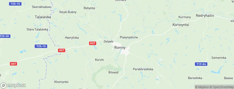 Romny, Ukraine Map