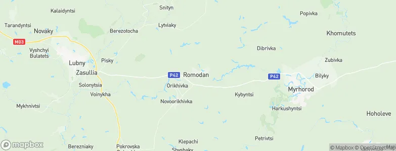 Romodan, Ukraine Map