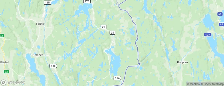 Rømskog, Norway Map