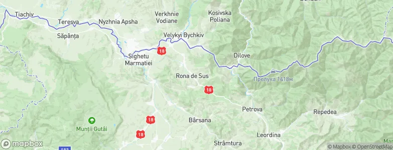 Rona de Sus, Romania Map