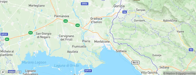 Ronchi dei Legionari, Italy Map