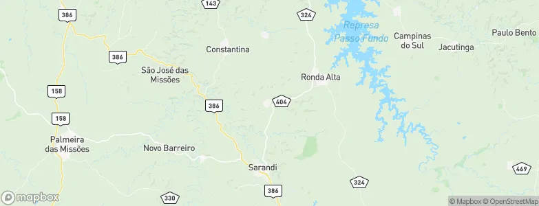 Rondinha, Brazil Map