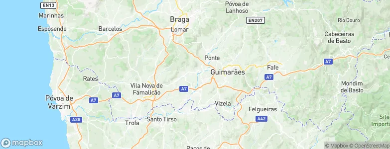 Ronfe, Portugal Map