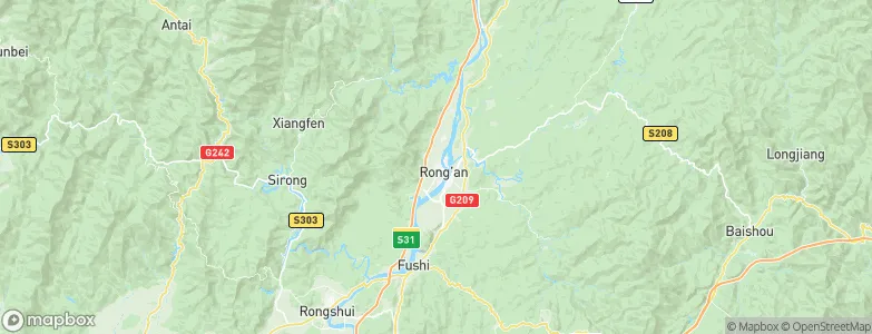 Rong’an, China Map