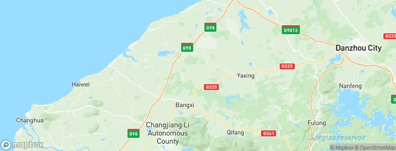 Rongbang, China Map