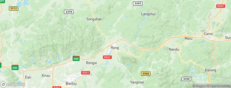 Rongcheng, China Map