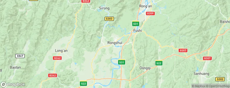 Rongshui, China Map
