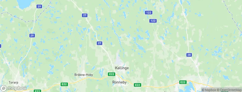 Ronneby Municipality, Sweden Map