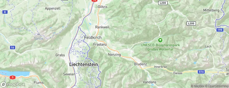 Röns, Austria Map
